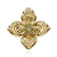 9K VS1 Yellow Diamond Gold Pendant
