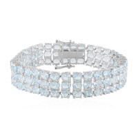 Sky Blue Topaz Silver Bracelet
