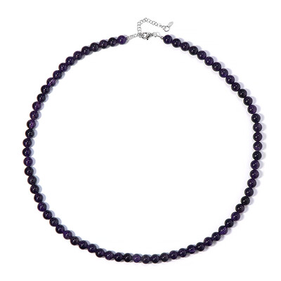 Zambian Amethyst Silver Necklace