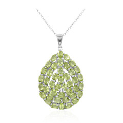 Burmese Peridot Silver Necklace