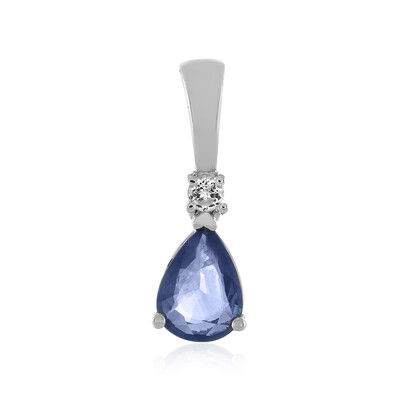 Blue Sapphire Silver Pendant