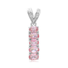Padparadscha Sapphire Silver Pendant