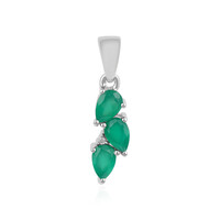 Green Onyx Silver Pendant