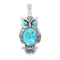Kingman Blue Mojave Turquoise Silver Pendant (Art of Nature)