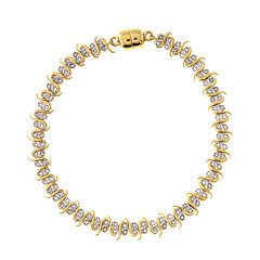 I2 (I) Diamond Silver Bracelet