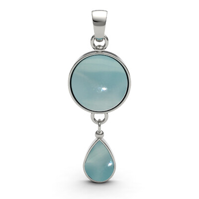 Larimar Silver Pendant