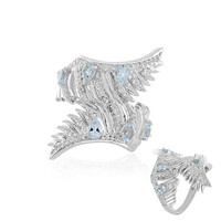 Sky Blue Topaz Silver Ring