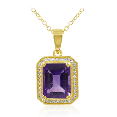 Zambian Amethyst Silver Necklace