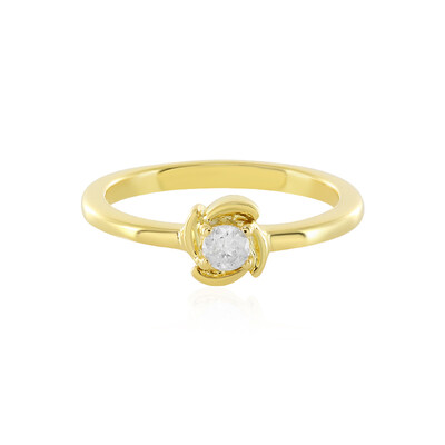 I3 (H) Diamond Silver Ring