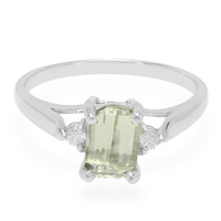 Canary Kunzite Silver Ring