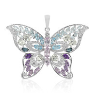 Rose de France Amethyst Silver Pendant