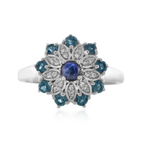 Blue Star Sapphire Silver Ring