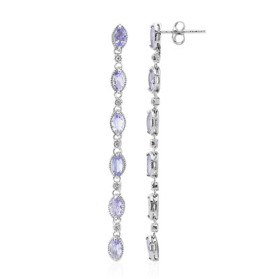 Tanzanite Silver Earrings