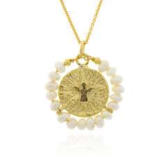 Mother of Pearl Silver Necklace (Joias do Paraíso)