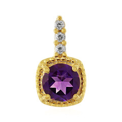 Zambian Amethyst Silver Pendant