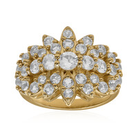 White Topaz Silver Ring