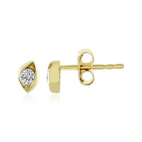 9K Flawless (F) Diamond Gold Earrings (LUCENT DIAMONDS)