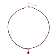 Rhodolite Silver Necklace