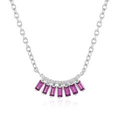 Rhodolite Silver Necklace