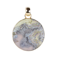 Java moss agate Silver Pendant