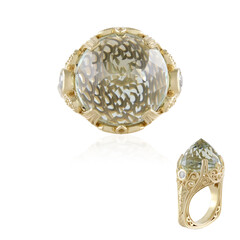 Green Amethyst Silver Ring (Dallas Prince Designs)