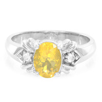 Fire Opal Silver Ring