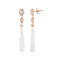 White Chalcedony Silver Earrings (KM by Juwelo)