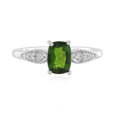 Russian Diopside Silver Ring
