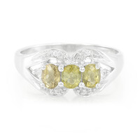 Cuprian Tourmaline Silver Ring