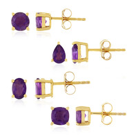 Amethyst Silver Earrings