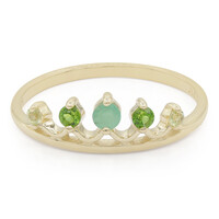 9K Emerald Gold Ring