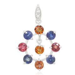 Spessartite Silver Pendant