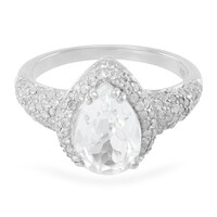 Glacier Topaz Silver Ring