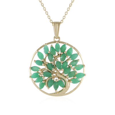 Socoto Emerald Silver Necklace