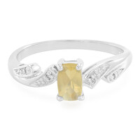 Moon Sunstone Silver Ring