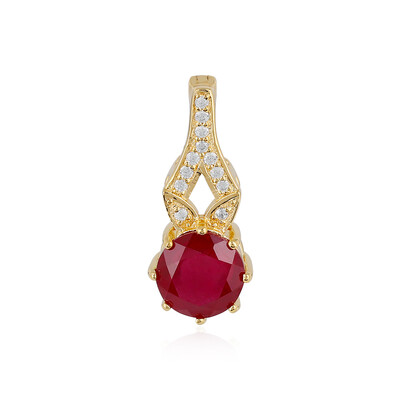 Madagascar Ruby Silver Pendant
