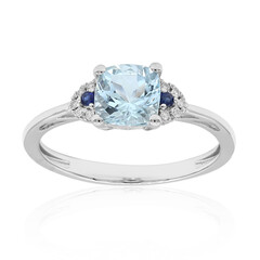 14K AAA Brazilian Aquamarine Gold Ring
