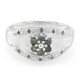 Fancy Diamond Silver Ring