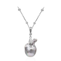 Freshwater pearl Silver Necklace (TPC)