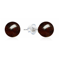 Mozambique Garnet Silver Earrings
