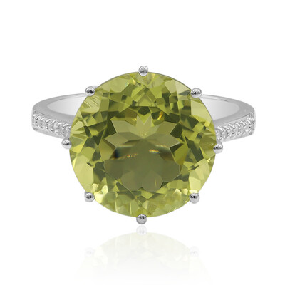 Ouro Verde Quartz Silver Ring (Tenner Diniz)
