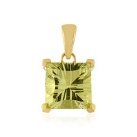 Lemon Quartz Silver Pendant