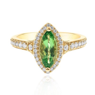 14K AAA Tsavorite Gold Ring (CIRARI)