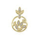 I2 (I) Diamond Silver Pendant