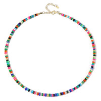 Ethiopian Opal Silver Necklace