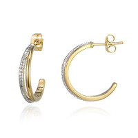 I3 (I) Diamond Brass Earrings (Juwelo Style)