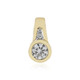 9K Zircon Gold Pendant