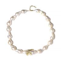 9K Freshwater pearl Gold Necklace (Ornaments by de Melo)