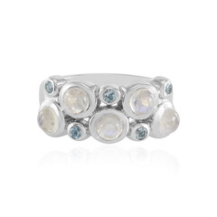 Rainbow Moonstone Silver Ring (KM by Juwelo)
