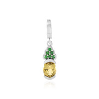 Yellow Beryl Silver Pendant